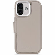 Decoded Leather Detachable 2 in 1&nbsp;Wallet iPhone 17 hoesje beige