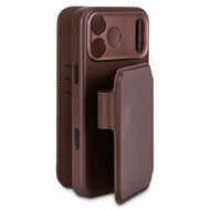 Decoded Leather Detachable 2 in 1&nbsp;Wallet iPhone 17 Pro Max hoesje bruin