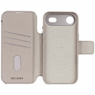 Decoded Leather Detachable 2 in 1&nbsp;Wallet iPhone 17 Air hoesje beige