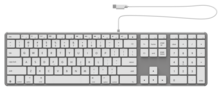 ZAGG USB-C bedraad toetsenbord wit