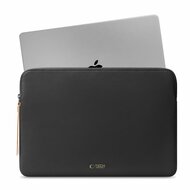 TechProtection Fleece MacBook 13 / 14 inch sleeve zwart