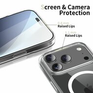 TechProtection Hybrid MagSafe iPhone 17 Pro hoesje transparant