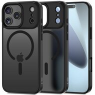 TechProtection Hybrid MagSafe iPhone 17 Pro hoesje mat zwart