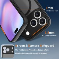 TechProtection Slim MagSafe iPhone 17 Pro hoesje mat zwart