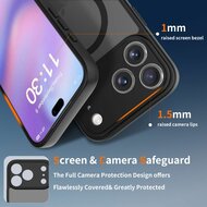 TechProtection Slim MagSafe iPhone 17 Pro Max hoesje mat zwart