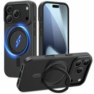 TechProtect MagRing MagSafe iPhone 17 Pro Max hoesje zwart