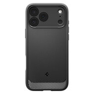 Spigen Rugged Armor MagSafe iPhone 17 Pro Max hoesje zwart