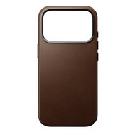 Nomad Traditional Leather iPhone 17 Pro hoesje bruin