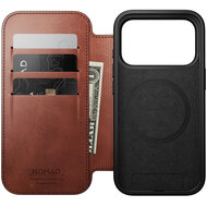 Nomad Modern Leather Folio Horween iPhone 17 Pro hoesje olde dublin
