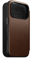 Nomad Modern Leather Folio iPhone 17 Pro Max hoesje bruin