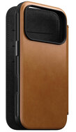 Nomad Modern Leather Folio iPhone 17 Pro Max hoesje tan