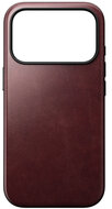 Nomad Modern Horween Leather iPhone 17 Pro Max hoesje burgundy