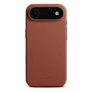 Woolnut leren MagSafe iPhone 17 Air hoesje cognac