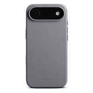 Woolnut leren MagSafe iPhone 17 Air hoesje grijs