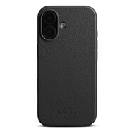 Woolnut leren MagSafe iPhone 17 hoesje zwart
