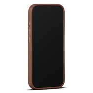 Woolnut leren MagSafe iPhone 17 hoesje cognac
