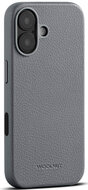 Woolnut leren MagSafe iPhone 17 hoesje grijs