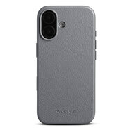 Woolnut leren MagSafe iPhone 17 hoesje grijs