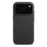Woolnut leren MagSafe iPhone 17 Pro hoesje zwart