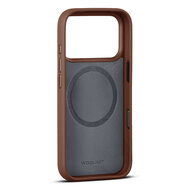 Woolnut leren MagSafe iPhone 17 Pro hoesje cognac