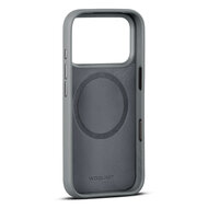 Woolnut leren MagSafe iPhone 17 Pro hoesje grijs