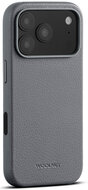 Woolnut leren MagSafe iPhone 17 Pro hoesje grijs