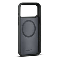 Woolnut leren MagSafe iPhone 17 Pro Max hoesje zwart