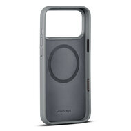 Woolnut leren MagSafe iPhone 17 Pro Max hoesje grijs
