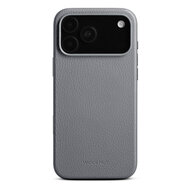 Woolnut leren MagSafe iPhone 17 Pro Max hoesje grijs