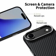 TechProtection Carbon MagSafe iPhone Air hoesje zwart