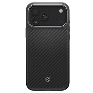 Spigen Enzo Aramid T iPhone 17 Pro hoesje zwart zilver