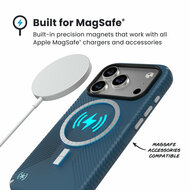Speck Presidio 2 Grip MagSafe iPhone 17 Pro hoesje blauw