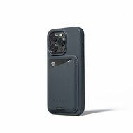 Mujjo leren MagSafe Card Wallet hoesje basalt