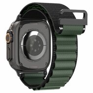 Spigen WBF1 Band Apple Watch 49 / &nbsp;46 / 45 / 44 &nbsp;mm bandje zwart / groen