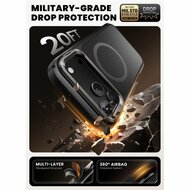 Supcase Ares Flip MagSafe iPhone 17 Pro Max hoesje zwart