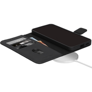 Mobiparts leren Wallet iPhone 17 Pro hoesje zwart
