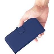 Mobiparts leren Wallet iPhone 17 Pro Max hoesje blauw