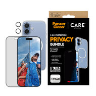 PanzerGlass Privacy 3 in 1 bundel iPhone 17 hoesje screen en camera protector