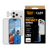 PanzerGlass Privacy 3 in 1 bundel iPhone 17 Pro hoesje screen en camera protector