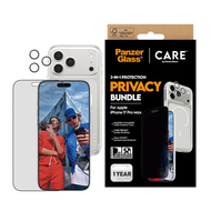 PanzerGlass Privacy 3 in 1 bundel iPhone 17 Pro Max hoesje screen en camera protector