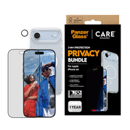 PanzerGlass Privacy 3 in 1 bundel iPhone 17 Air hoesje screen en camera protector