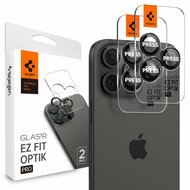 Spigen Optik EZ Fit iPhone 17 / 16 / 15 Pro / iPhone 17 / 16 / 15 Pro Max camera beschermer 2 pack