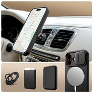 TechProtection Kevlar Aura MagSafe iPhone 17 hoesje zwart