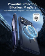 ESR Classic Hybrid camera control iPhone 17 Pro Max hoesje blauw