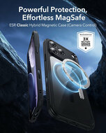 ESR Classic Hybrid camera control iPhone 17 Pro Max hoesje zwart
