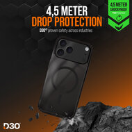 Striker D30 Xtreme Impact Protection MagSafe iPhone 17 Pro Max hoesje zwart