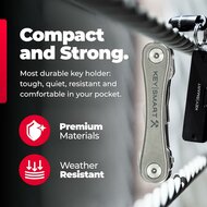 KeySmart Rugged titanium sleutelhouder