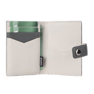 Valenta leren Luxe Card Wallet met MagSafe grijs