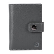 Valenta leren Luxe Card Wallet met MagSafe grijs