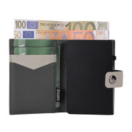 Valenta leren Luxe Card Wallet met MagSafe creme